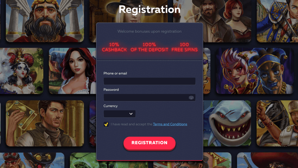 Регистрация на сайте Casino VAVADA